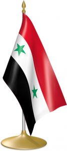 پرچم رومیزی سوریه